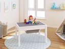 UTEX Kids 2 in 1 Large Activity Table with Storage, Construction Table for Kids, Boys, Girls, White