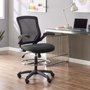 Modway Veer Drafting Chair in Black