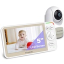Firskids FK5662 HD LCD Video Baby Monitor 5" Inch with Camera and Audio Lullaby 1000Ft Range