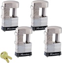 Master Lock - (4) Keyed Alike Trailer & Multi Purpose Padlocks, 37KA-4