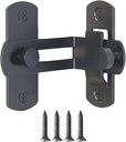 Flip Door Sliding Latch,90 Degree Stainless Steel Latch,Safety Sliding Barn Door Lock,Latch Lock,Right Angle Curved Door,Prevent Corrosions