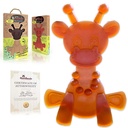 Little Bamber Amber Baby Teether Toy All Natural Amber Infused Soothing Rubber Giraffe Teething Toy