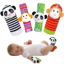 Infant Baby Toys 0 3 6 12 Months Wrist Rattles for Babies Rattle Socks Foot Finders Hand Arm Wristbands Rattles Leg Ankle Foot Rattle Toys Sensory Baby Gift for Newborn Boy Girl