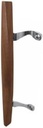 Prime-Line 1 In. L Chrome Plated Brown Metal Patio Door Pull