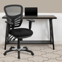 Nicholas Ergonomic Mid-Back Swivel Office and Gaming Chair, Black
