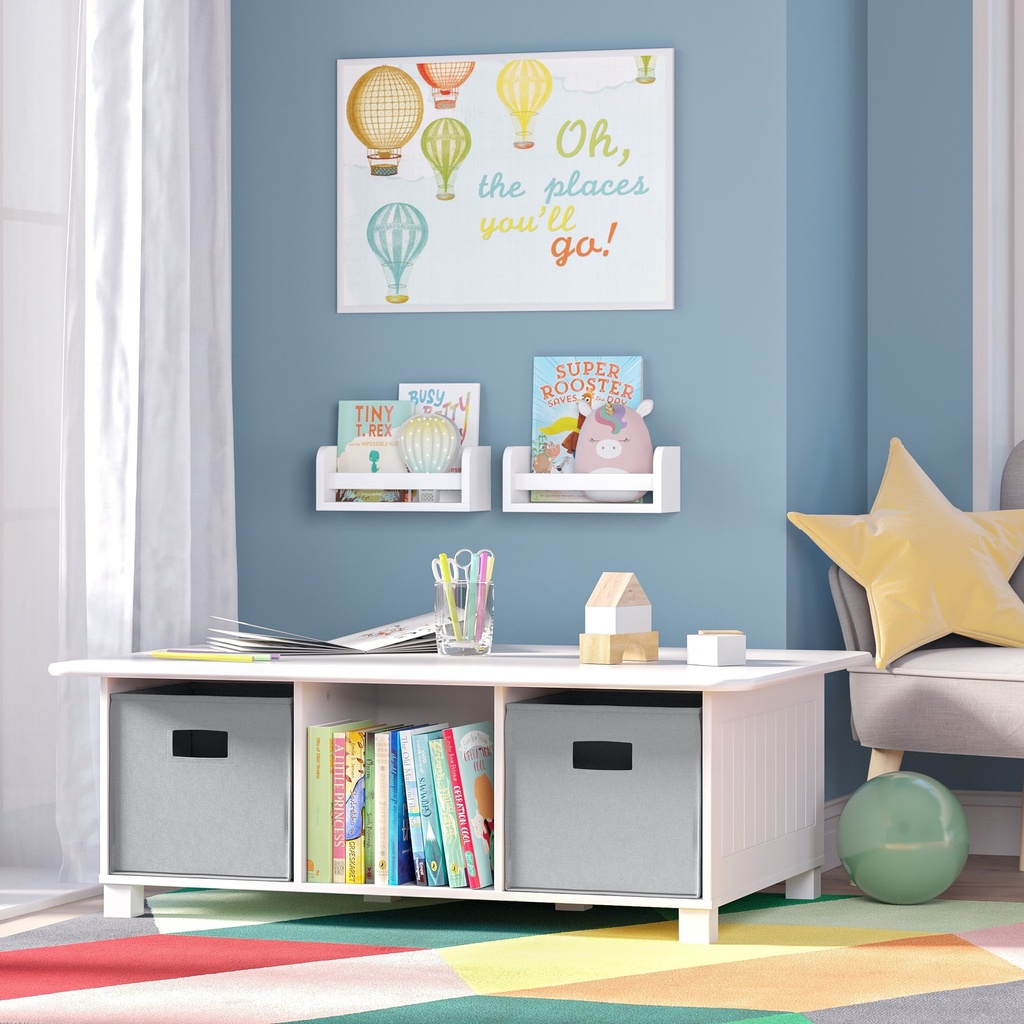 Riverridge Kids Desk & Play Table with Storage Cubbies
