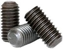 Socket Set Screw, Flat Point, 4-40 X 1/2", Alloy Steel, Black Oxide, Hex Socket (Quantity: 100) Coarse Thread, 4 Grub/Blind/Allen/Headless Screw, Length: 1/2 Inch