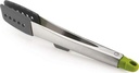 Joseph Joseph Elevate 12-inch, 30cm Stainless Steel Tongs with Silicone Heads, Grey/Green