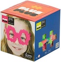 PLUS PLUS - Open Play Set - 1,200 Piece - Neon Color Mix, Construction Building Stem / Steam Toy, Interlocking Mini Puzzle Blocks for Kids