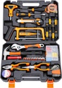 105 Pcs Tool Set, Home Repair Tool Kit,General Household/Car Toolkit with Portable Toolbox,Perfect for Homeowner DIY Projects,Small Tool Kit for Office College Repairs, Ideal Tools Gifts