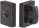 Emtek 818TP Modern Thumbturn Privacy Lockset with 7 Finish Options (Oil Rubbed Bronze (US10B))