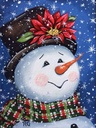 Snowman Diamond Painting Kits, Full Drill Diamond Painting with New Upgrade Toolkit Perfect for Parent Child Activity and Child Gift Diamond Painting Snowman 12x16inch