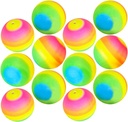 ArtCreativity Rainbow Balls for Kids, Set of 12, Bouncy 2.5 Inch Rubber Balls, Beautiful Rainbow Colors, Park and Beach Outdoor Fun, Durable Outside Play Toys for Boys and Girls