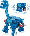 Qman Transform Beast Building Blocks Toy, Transform Magic Cube and Brontosaurus Educational Bricks Toy for Kids 4-12 Year and Up, Fun Animal Dinosaurs Transform Assemble Toys