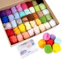 Needle Felting Kit, 40 Colors Wool Roving Set, Needle Felting Starter Kit for Beginner, Wool Felting Tool Kit with Felting Tool and Foam Mat, Needle Felting Supplies for DIY, Arts and Craft Activity