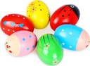 Easter Eggs, Touber Maracas Egg Shakers for Kids Easter Toys for Babies for Toddler Toys for 1-5 Year Old Boys Girls Gifts for 1-5 Year Old Boys Girls Easter Basket Stuffers for Kids