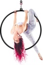 PRIORMAN Lyra Hoop - Aerial Hoop Set with Aerial Rigging, Steel Aerial Ring Tested 440LBS. Circus Props Great for Dancing Studio, Aerial Fitness.