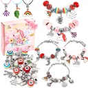 Charm Bracelet Making Kit for Girls, Emooqi Bracelet Making Kit with Beads, Jewelry Charms, Cute Horse Bracelets for DIY Craft, Handmade Necklace Kit for Birthday, Holiday, School Day Gifts