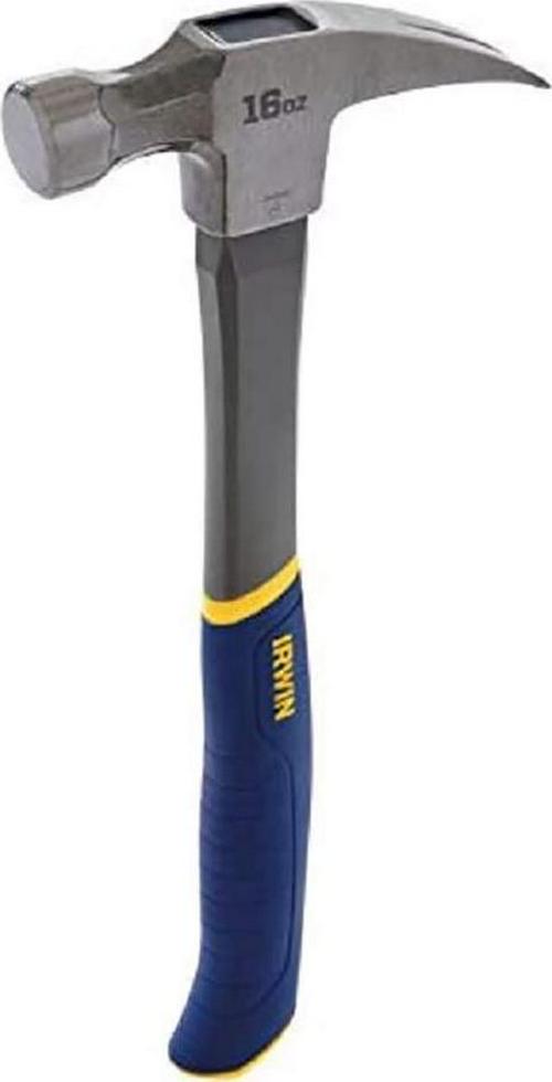Irwin Tools 16 oz Fiberglass Claw Hammer - Durable & Comfortable