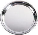 14 In Stainless Steel Roasting Pan, Stainless Steel Heavy Duty Kitchenware Round Roaster Pan Large XLarge Big Green Egg Drip Pan for Turkey Baking,Roast Chicken ,Brushed Surface and Dishwasher Safe