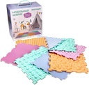 Baby Pastel Modular Mat Set of Sensory Mat Massage Game Mats for Kids Orthopedic Massage Puzzle Floor Mats