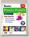 Poly Plastic Pellets (10 LBS) for Weighted Blankets, Crafts, Dolls, Toys, Lap Pads, Bean Bags, I-Spy Bags, Rock Tumbler, Rifle Bags, Non-Toxic, Machine Washable/Dryable