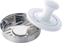 GEFU Spark Burger Press Burger Press, Silver/White, 15410