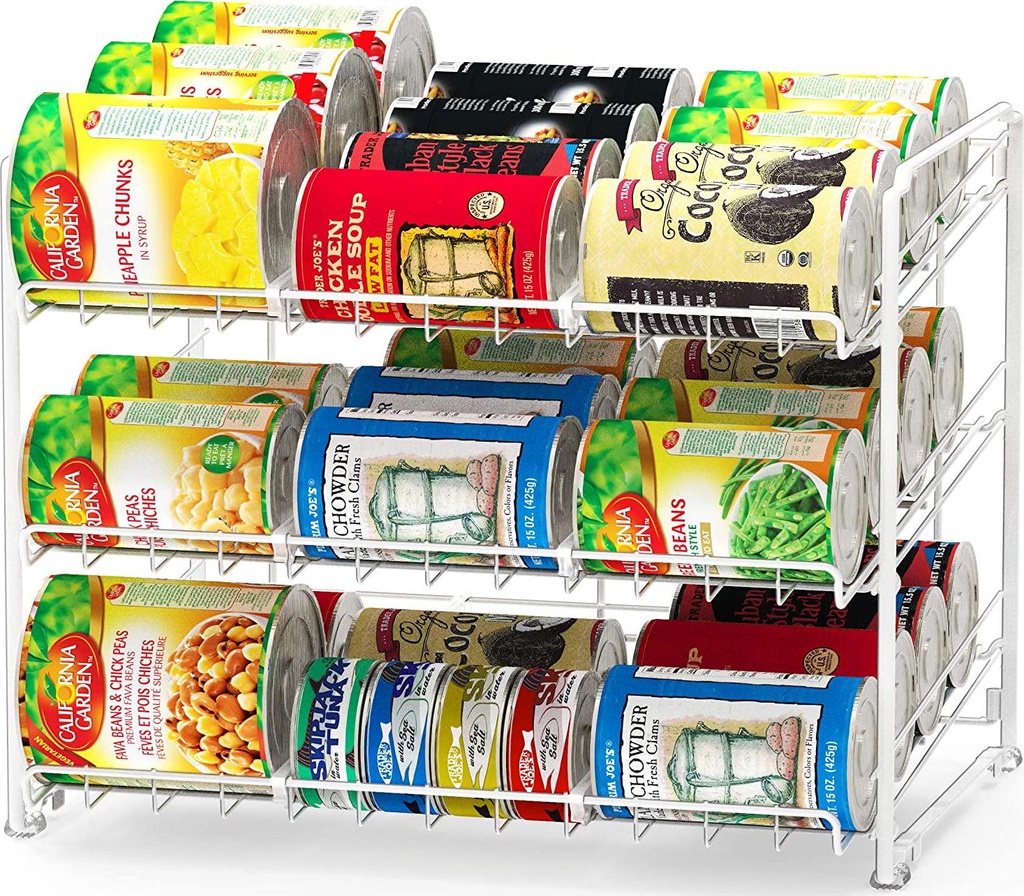 Stackable Can Rack Organizer - Store 36 Cans Efficiently