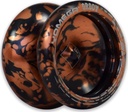 Yomega Groov Pro Level Aluminum Metal Yoyo for Advance Players Round Shaped, C Size Ball Bearing Yoyo with Adjustable Responsive/Nonresponsive Play + 3 Month Warranty (Black and Bronze)