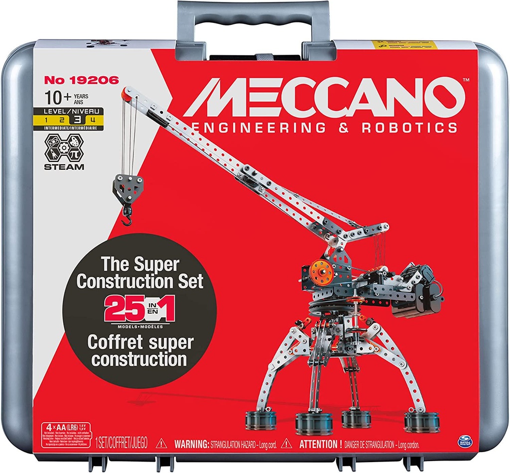 Meccano 25-in-1 Motorized Building Set - STEAM Toy for Ages 10+
