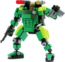MyBuild Mecha Frame 5 Green Trooper MF05-G01 Building Toy with Cockpit Design Frame System and Mini Soldier Figure All Bricks Compatible with Other Major Brands