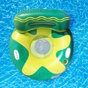 Boxgear Inflatable Pool Lounger Float - Large Floating Chair for Adults, Kids with Built-In Cup Holder, Headrest - Floaties For Beach, Lake, River, Poolside Party - Swimming Accessories - Green/Yellow
