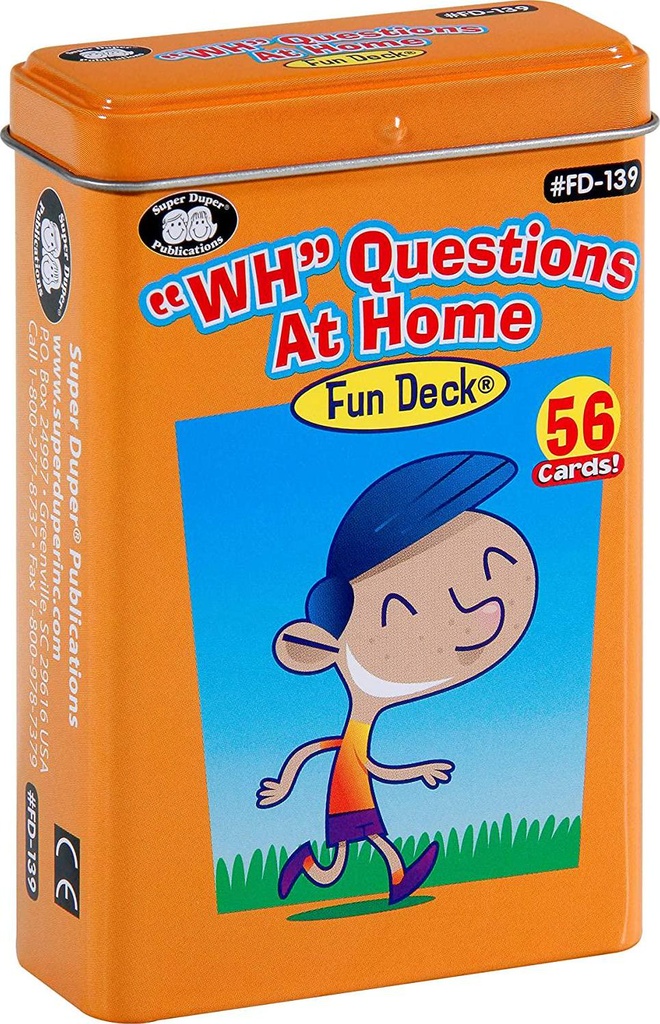 WH Questions at Home Fun Deck - Language Skill Cards