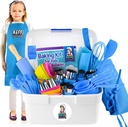 50 Piece Kids Baking and Cooking Set- The Complete Kit with Real Cooking and Baking Utensils and Accessories for Junior Chef of All Ages - Boys and Toddlers.