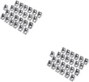 Hemoton 100 Pcs 2020 Right Angle Bracket Corner Shelves Metal Shelf Aluminum Angle Bracket Shelf Bracket 2020 Bracket L Angle Bracket Aluminum Alloy Angle Bracket Corner Bracket Connector