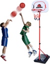 LOYEAH Kids Basketball Hoop with Stand Adjustable Height 3 ft -7 ft, Indoor Outdoor Toys for Kids Teenagers Youth and Adults Basketball Games Lawn and Yard Activity