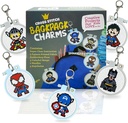 5 Stamped Superhero Cross Stitch Beginner Projects for Kids Needlepoint Starter kit Sewing Set for Backpack Charms