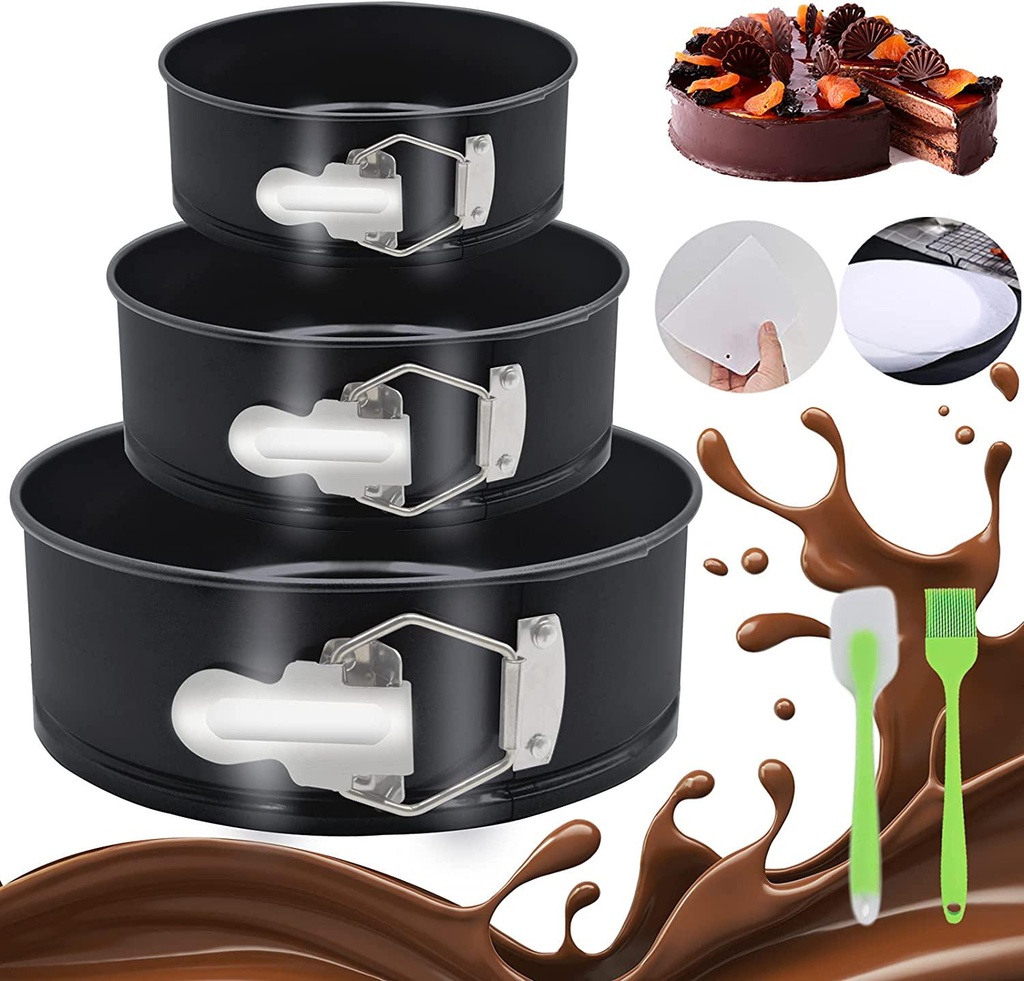Springform Pan Set - Nonstick Cake Pans for Baking