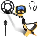 Oppsbuy Metal Detector, High-Precision Adjustable Waterproof Metal Detectors (MD-3010+ Large Headphone + Large Shovel)