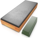 Sharp Pebble Classic Leather Strop Kit with Polishing Compound- Knife Stropping Block for Sharpening & Honing- Knives, Straight Razor, Woodcarving Chisels - with Ebook