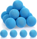 48 Pieces Popper Refill Balls Round Refill Bullet Balls Foam Bullet Ball Soft Foam Balls Foam Replacement Balls for Popper Refills, 1.2 Inch (Green)