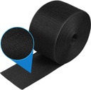 1 Piece (24 Feet in Length) Black Cable Floor Strip Carpet Floor Cord Cover Cable Protector Cable Management, Protect Cords and Prevent a Trip Hazard