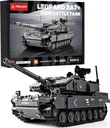 Leopard II A7+ Tank Building Block, Military Main Battle Tank Army Model Kit, Construction Set Toys Gifts for Teens and Adult (898 PCS)
