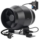 DUCTURBO 4 Inch Inline Duct Fans, 160 CFM Ventilation Exhaust Fan Ideal for Indoor Heating Cooling Transfer or Grow Tents Air Boosting, with Variable Speed Controller