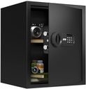 RPNB Deluxe Safe and Lock Box,Money Box,Digital Keypad Safe Box,Steel Alloy Drop Safe, Keypad Lock,Perfect for Home Office Hotel Business Jewelry Gun Cash Use Storage,1.5 Cubic Feet