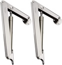 Douper 200N/44Lb Heavy Duty Gas Springs Lid Support Hinge Pneumatic Lid Lifters with Soft Close Support Heavy Drop Lids and Work Perfectly for a Soft Close Pack of 2