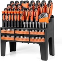 HORUSDY 122Pc Magnetic Screwdriver Set, Ratchet Handle Nut Driver Hex Key Socket Bits Phillips Flat Screwdriver Bits