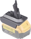 DW20V7 Adapter for Dewalt 20V 18V Battery Works for Dyson V7 Vacuum Cleaner 21.6V DC62 DC58 DC59 DC61 DC72 SV03 SV05 SV06 SV07 SV09, for Dewalt Batteries DCB200 DCB205 DCV580 Dcb204(Only Adapter)