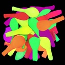 12inch Neon Glow Party Balloons UV Black Light Balloons Glow in the dark Luminous Helium Latex Balloon for Birthday Decorations Wedding Glow Party Supplies Blacklight Reactive Fluorescent Balloons (60pcs)