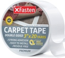 Double Sided Carpet Tape, Removable, 3 Inches X 20 Yards